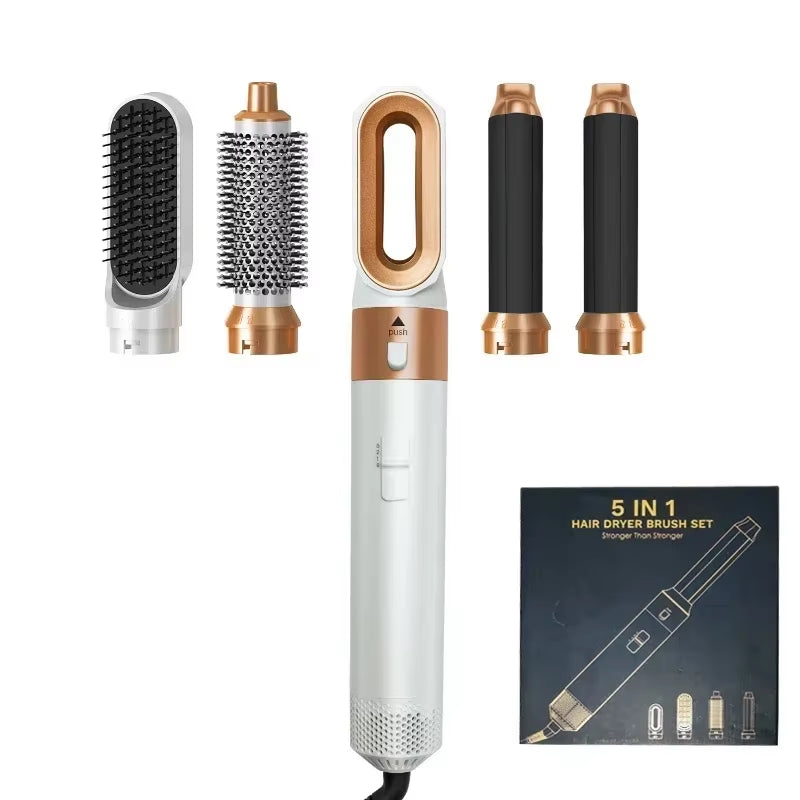 5 in 1 Hair Dryer Hot Comb Set Professional Curling Iron Hair Straightener Styling Tool for Professional Hair Dryer Household